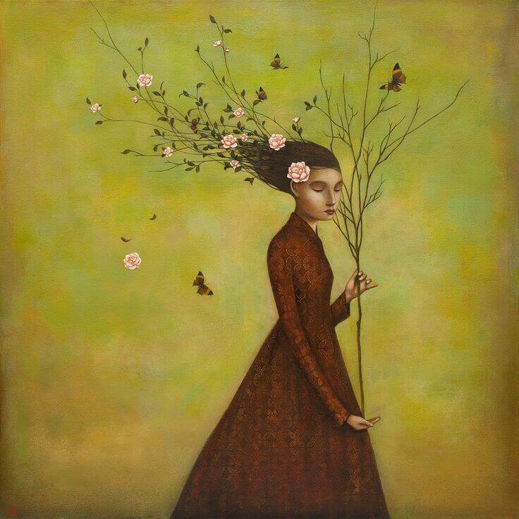 donna-con-rami-capelli