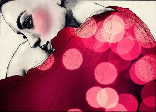 ragazza maglia fucsia