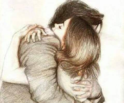 abraccio uomo e donna