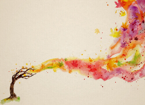 albero che perde le foglie