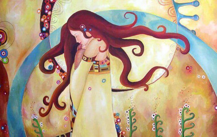 disegno colorato donna