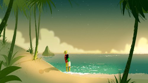 ragazzo sulla spiaggia