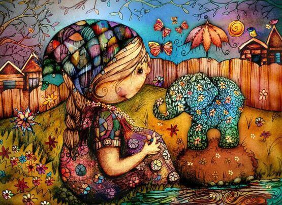 bambina-con-elefante