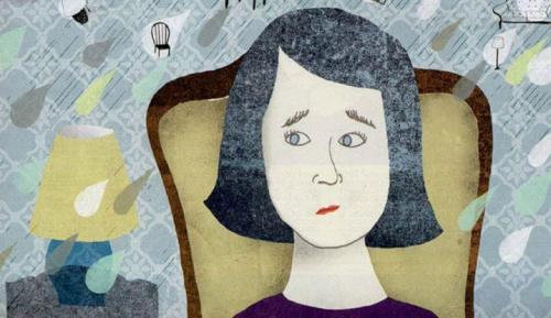 viso di donna preoccupato