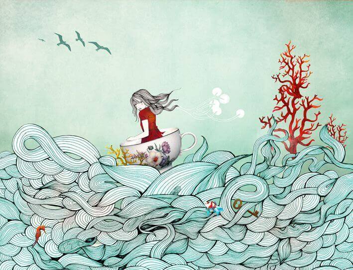 bambina-in-mare-che-naviga-fra-le-onde