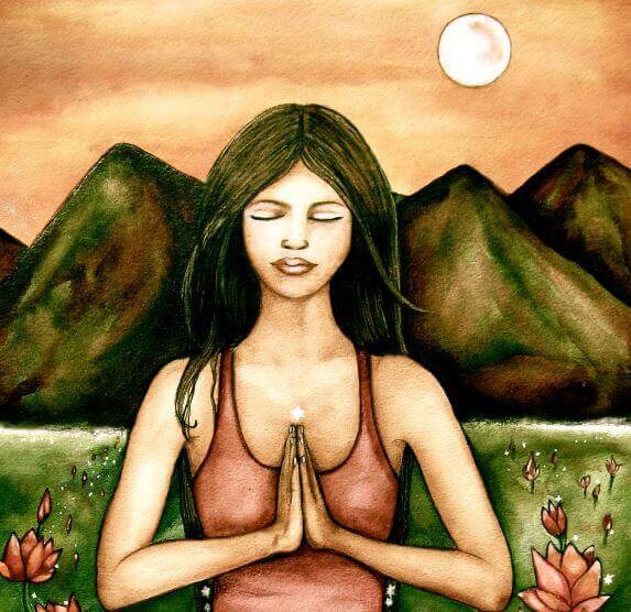 donna che medita