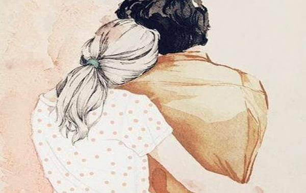 abbraccio tra coppia