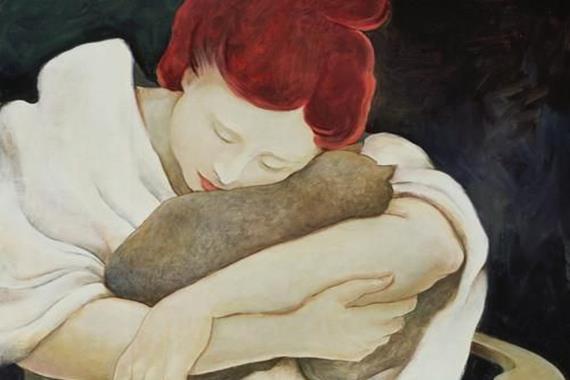 donna-abbraccia-gatto