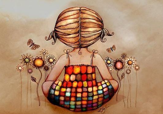 Bambina-seduta-tra-i-fiori