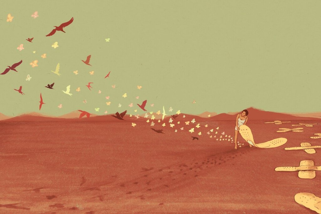 donna cerotti e uccelli