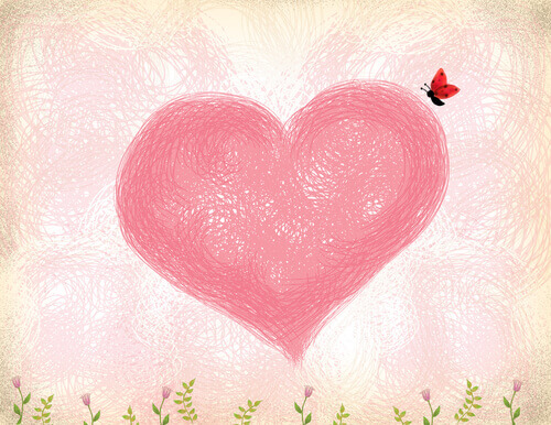 cuore-rosa-con-farfalla