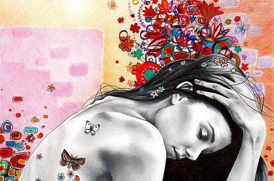 donna-con-farfalle-sulla-schiena