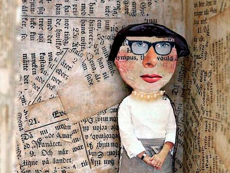 donna-e-sfondo-di-rivista