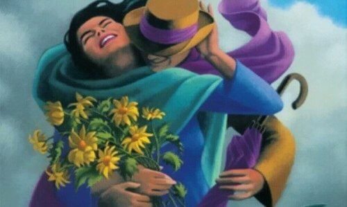 coppia che si abbraccia amare