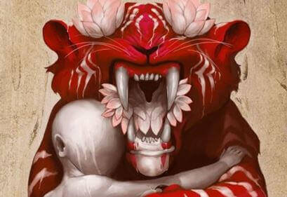 fauci di tigre e bambino