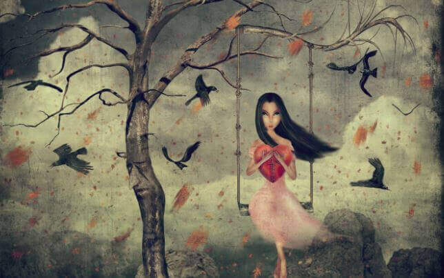 ragazza-sullaltalena-con-cuore-in-mano