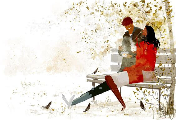 coppia-su-una-panchina