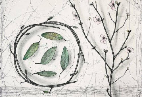 foglie-in-cerchio-di-rami