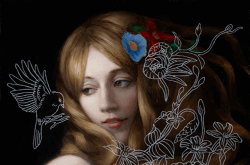 ragazza-con-fiori-disegnati