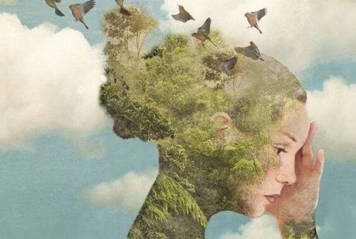 ragazza-con-vegetazione-e-uccelli