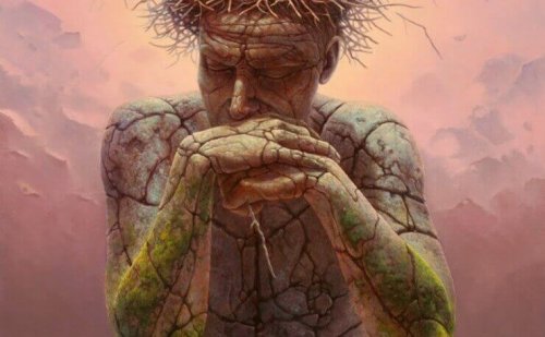 uomo-roccia-occhi-chiusi