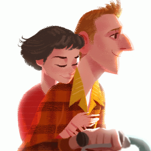 coppia-abbracciata-in-bici