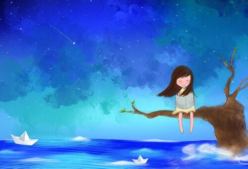 bambina che legge racconto sul tempo e le emozioni