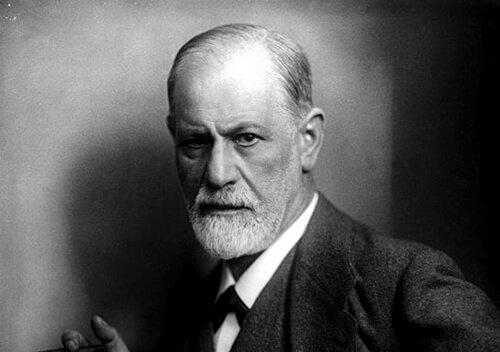 Foto in bianco e nero di Freud