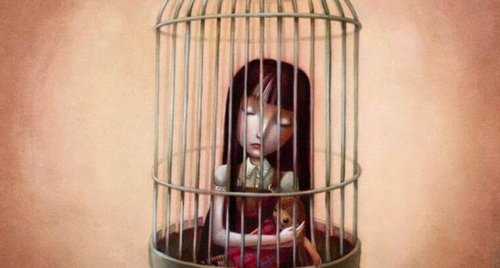 Figlia in gabbia
