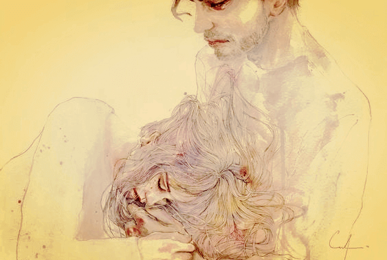 Coppia triste che ha smesso di insistere