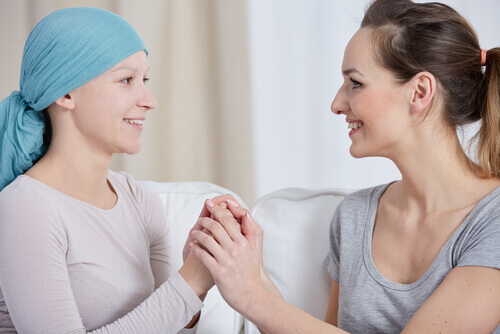 Amica con tumore al seno