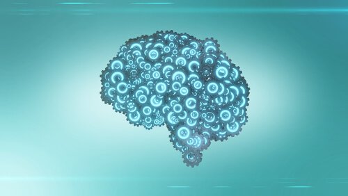 Cervello con ingranaggi