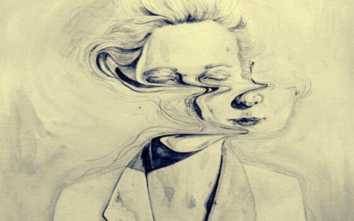 Viso sfumato di donna