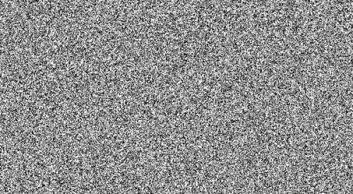 Schermo della tv mentre emette rumore bianco