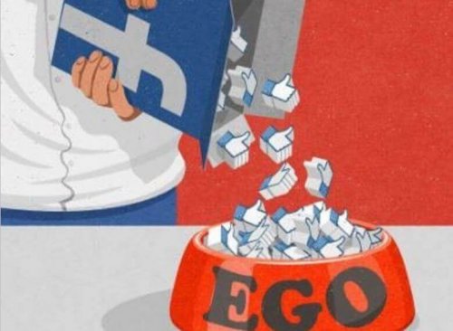Cereali di Facebook che rappresentano l'ego
