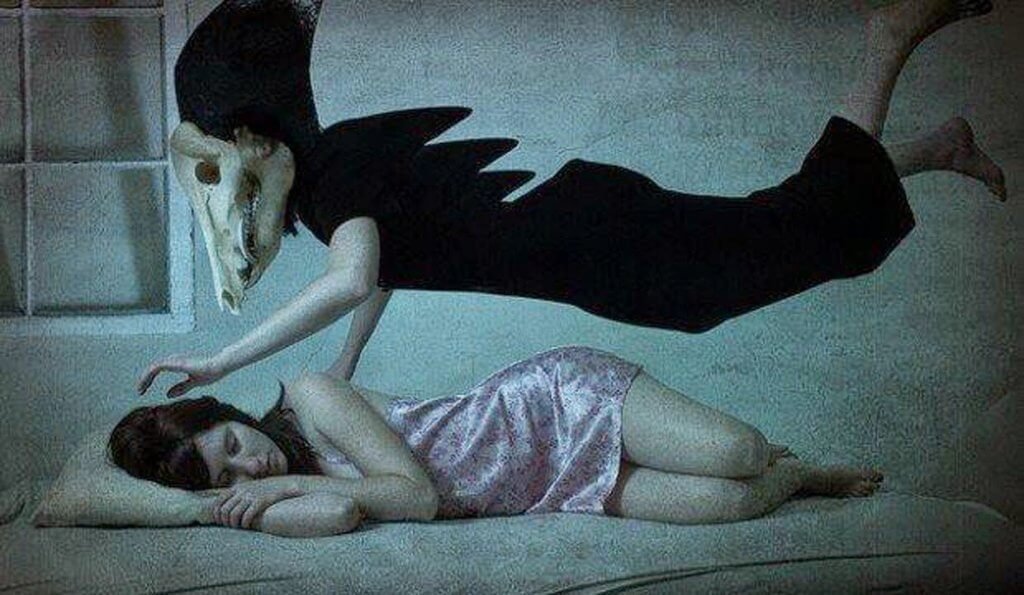 Donna con gli incubi