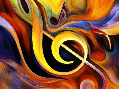 Chiave di violino e colori