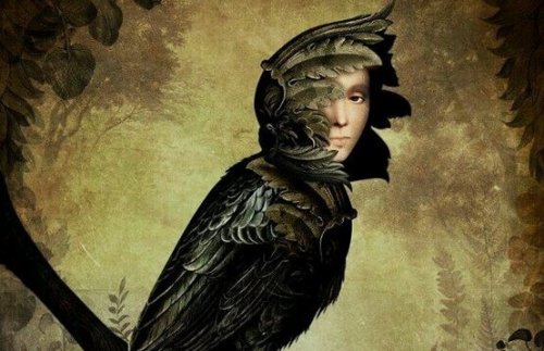 Uccello dal volto umano