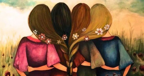 Donne unite attraverso un'unica treccia nei capelli, come simbolo di alleanza e sorellanza