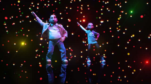 Padre e figlia che ballano