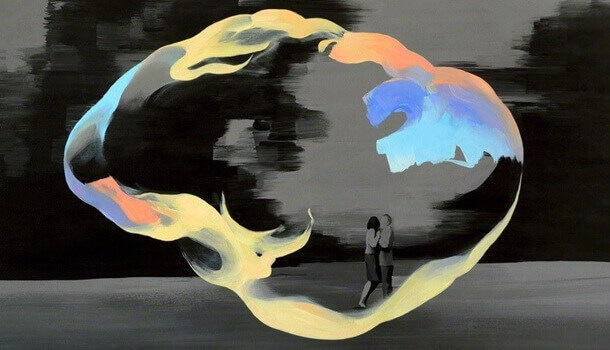 Cervello con dentro una coppia