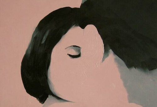 Coppia che rappresenta le frasi di Jacques Lacan