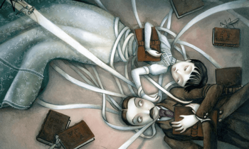 Coppia stesa a terra