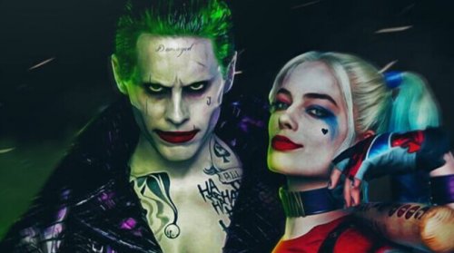 Joker e Harley Quinn abbracciati