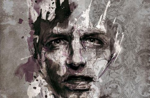 Uomo con espressione stupita