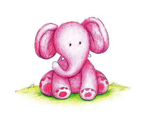 Elefante rosa piccolo
