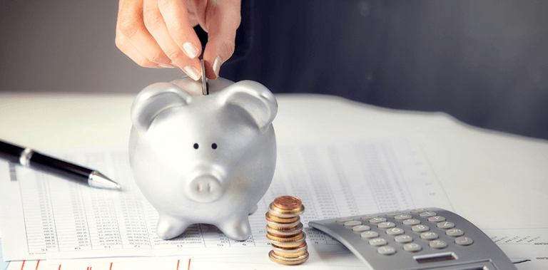 Situazione economica salvadanaio a forma di porcellino