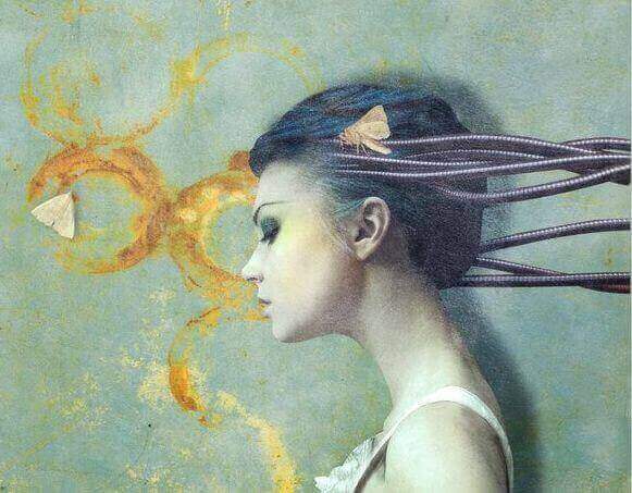 Donna di profilo trovare la motivazione