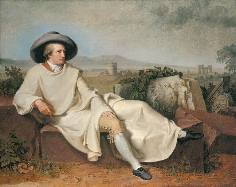 Goethe nella campagna romana-Wilhelm Tischbein