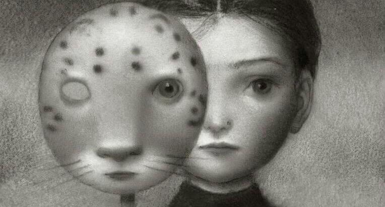 Bambina con maschera felina